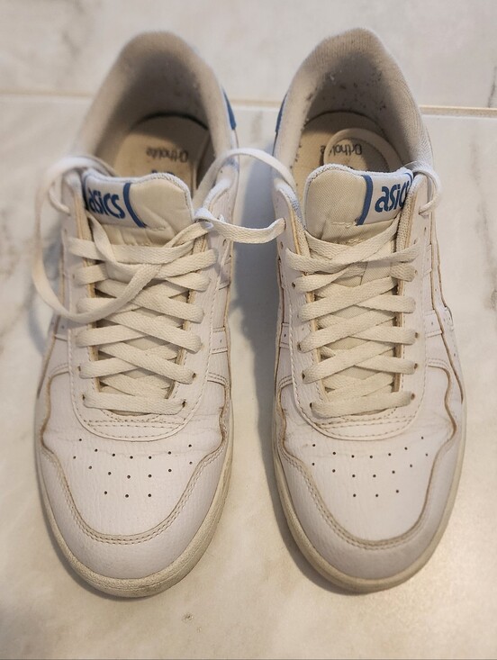 Asics Other - ASICS White and Blue Men's Low-Top Sneakers